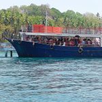 Ferry departs daily to Ross Island from Port Blair